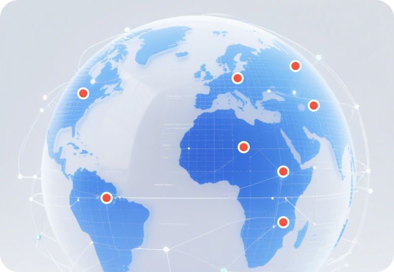 全球数据覆盖超200+国家和地区,轻松实现全球地图展示。